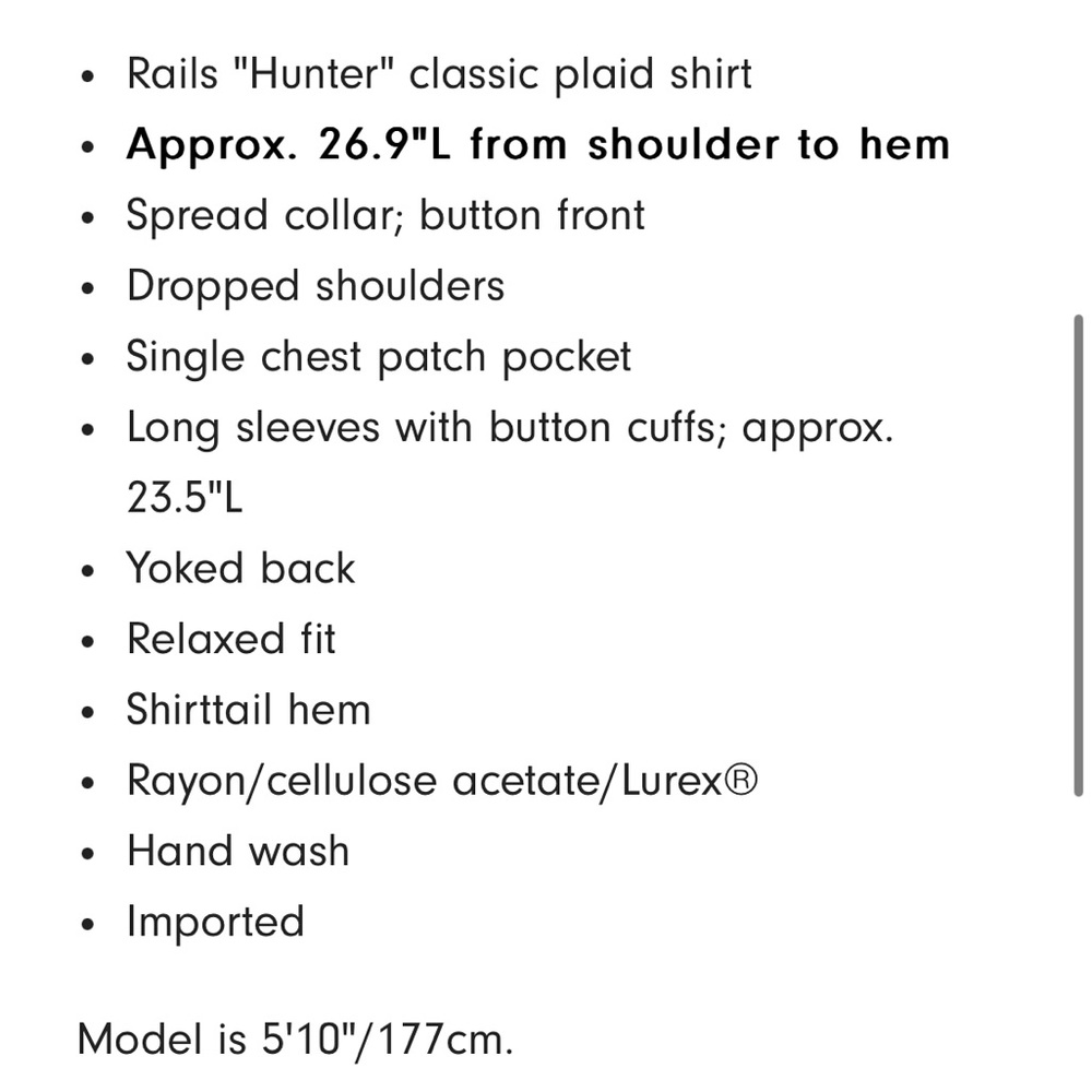 Rails Hunter Plaid Button-Front Shirt - image 3